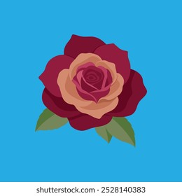 The "Juliet Rose Flower vector artwork" is a digital graphic design file featuring a stylized vector illustration of the Juliet Rose flower. It is ideal for design projects, logos, and prints.