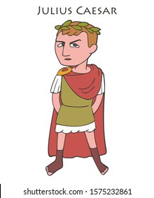 Julius Caesar cartoon vector