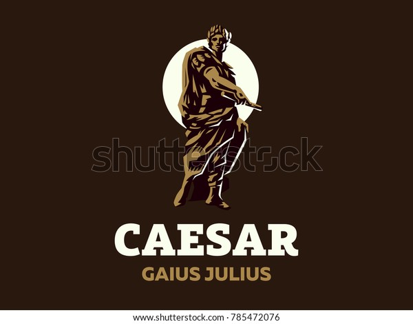 Julius Caesar Vector Emblem Stock Vector (Royalty Free) 785472076 ...