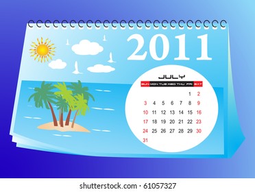 Jully desk calendar
