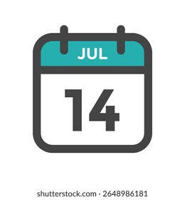 July 14 Calendar Day or Calender Date for Deadlines or Appointment