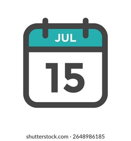 July 15 Calendar Day or Calender Date for Deadline or Appointment