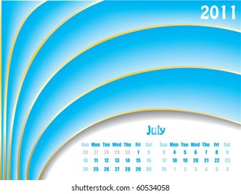 July 2011 wave design calendar