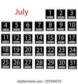 July 2016 Calendar