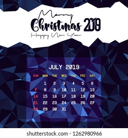 July 2019 Calendar Template
