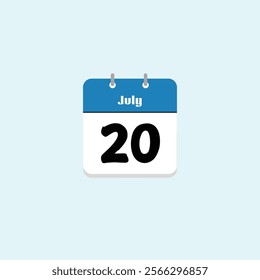 July 20th: Calendar Date Image
