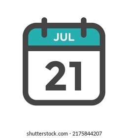 July 21 Calendar Day or Calender Date for Deadline or Appointment