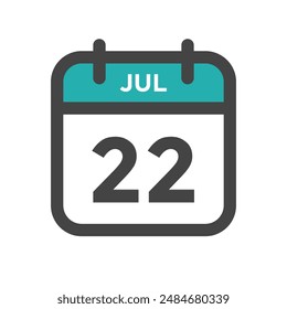 July 22 Calendar Day or Calender Date for Deadline or Appointment