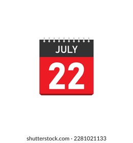 July 22 Concept Design. Vector Illustration.
