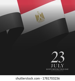 July 23 Revolution, Independence day of Egypt Greeting Card - Egypt flag