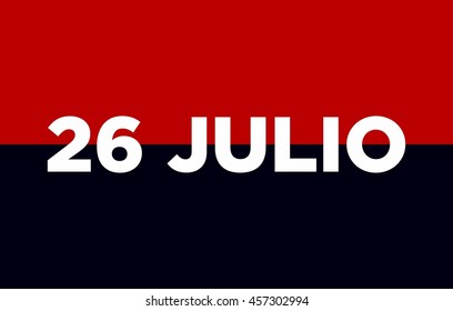 The July 26 Movement in Cuba. logo vector.