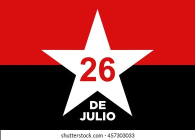 The July 26 Movement in Cuba. logo vector.