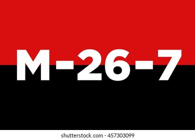 The July 26 Movement in Cuba. logo vector.