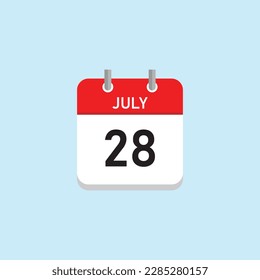 July 28 Concept Design. Vector Illustration.