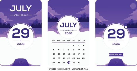29 julio 2026 Miércoles