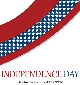July 4 Independence day background. Poster. The color of the national flag. Vector illustration.