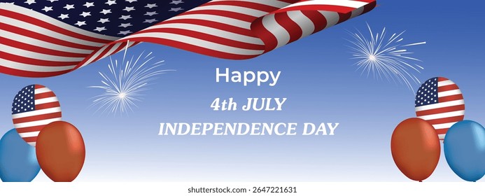 July 4 Independence Day in USA Background