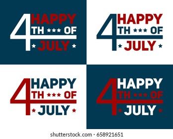 July 4 Independence Day. vector illustration
