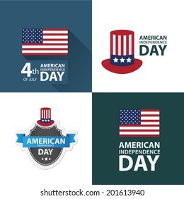 July 4th Independence and Patriotic Symbols