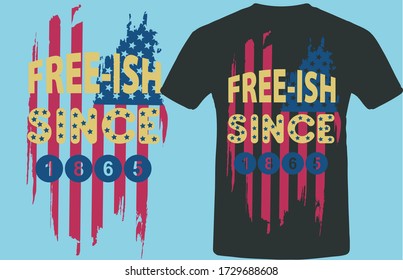 July 4th typography t shirt design