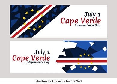 July 5, Cape verde Independence day vector illustration. Suitable for greeting card, poster and banner