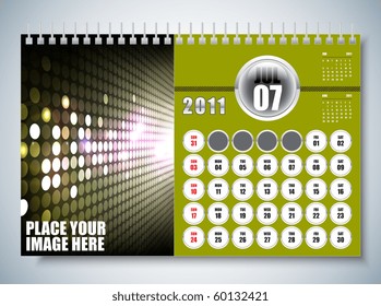 Julio - Diseño del calendario 2011