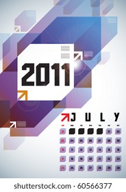 July - Calendar Design 2011