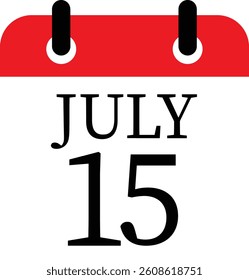 July calendar icon.Calendar Event schedule date. Meeting appointment time. Agenda plan, May month schedule calendar and Time planner.calendar date icon on white background.