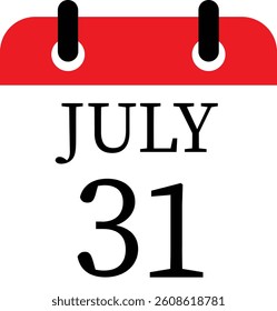July calendar icon.Calendar Event schedule date. Meeting appointment time. Agenda plan, May month schedule calendar and Time planner.calendar date icon on white background.