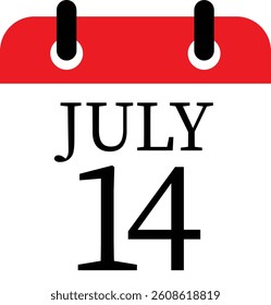 July calendar icon.Calendar Event schedule date. Meeting appointment time. Agenda plan, May month schedule calendar and Time planner.calendar date icon on white background.