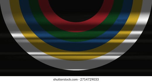 July Is Disability Pride Month. Disability flag and light. Suitable for posters, banners, social media and more. vector