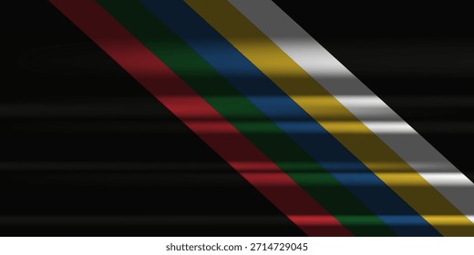 Julio Es El Mes Del Orgullo De Las Personas Con Discapacidad. Bandera de discapacidad y luz. Adecuado para carteles, Anuncios, redes sociales y más.