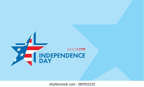 July Fourth, Independence Day of USA Vector Template