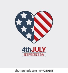 july fourth logo. Independence day design background