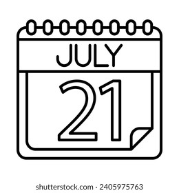 July Icon Design For Personal And Commercial Use