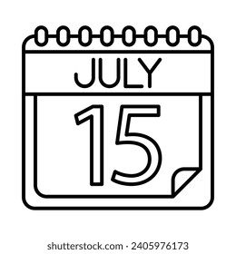 July Icon Design For Personal And Commercial Use