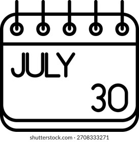 Icono de julio para su proyecto