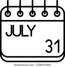 Icono de julio para su proyecto
