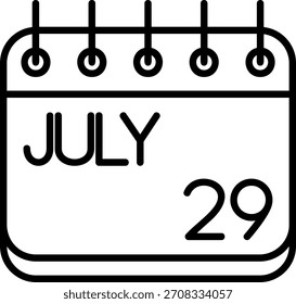 Icono de julio para su proyecto