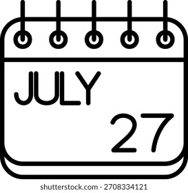 Icono de julio para su proyecto
