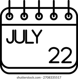 Icono de julio para su proyecto