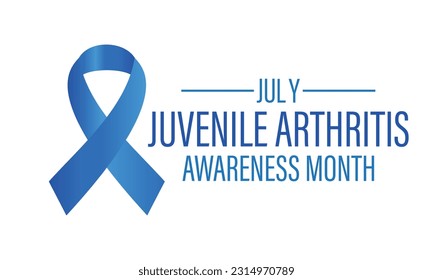 July is Juvenile Arthritis Awareness Month. Pediatric rheumatic disease symbol. banner, poster, card, background design