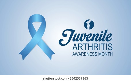 July is Juvenile Arthritis Awareness Month. Vector template Design for banner, greeting card, poster, prints, social media post ,flyer , T shirt with background.