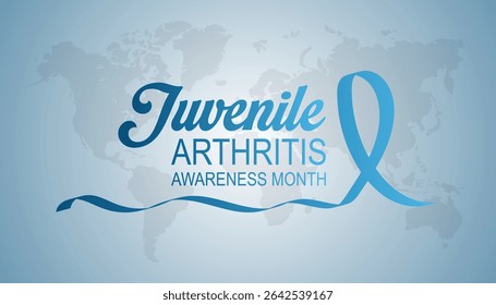 July is Juvenile Arthritis Awareness Month. Vector template Design for banner, greeting card, poster, prints, social media post ,flyer , T shirt with background.