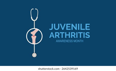 July is Juvenile Arthritis Awareness Month. Vector template Design for banner, greeting card, poster, prints, social media post ,flyer , T shirt with background.