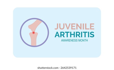 July is Juvenile Arthritis Awareness Month. Vector template Design for banner, greeting card, poster, prints, social media post ,flyer , T shirt with background.