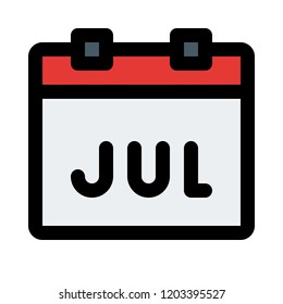 July month calendar