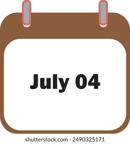 July Month Date 04 | Icon Design