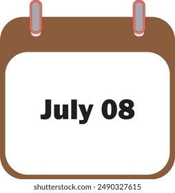 July Month Date 08 | Icon Design
