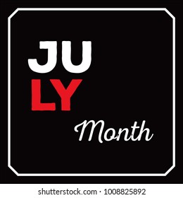 july month design